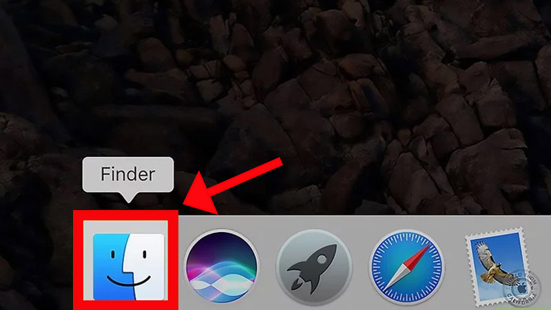 Mở Finder.
